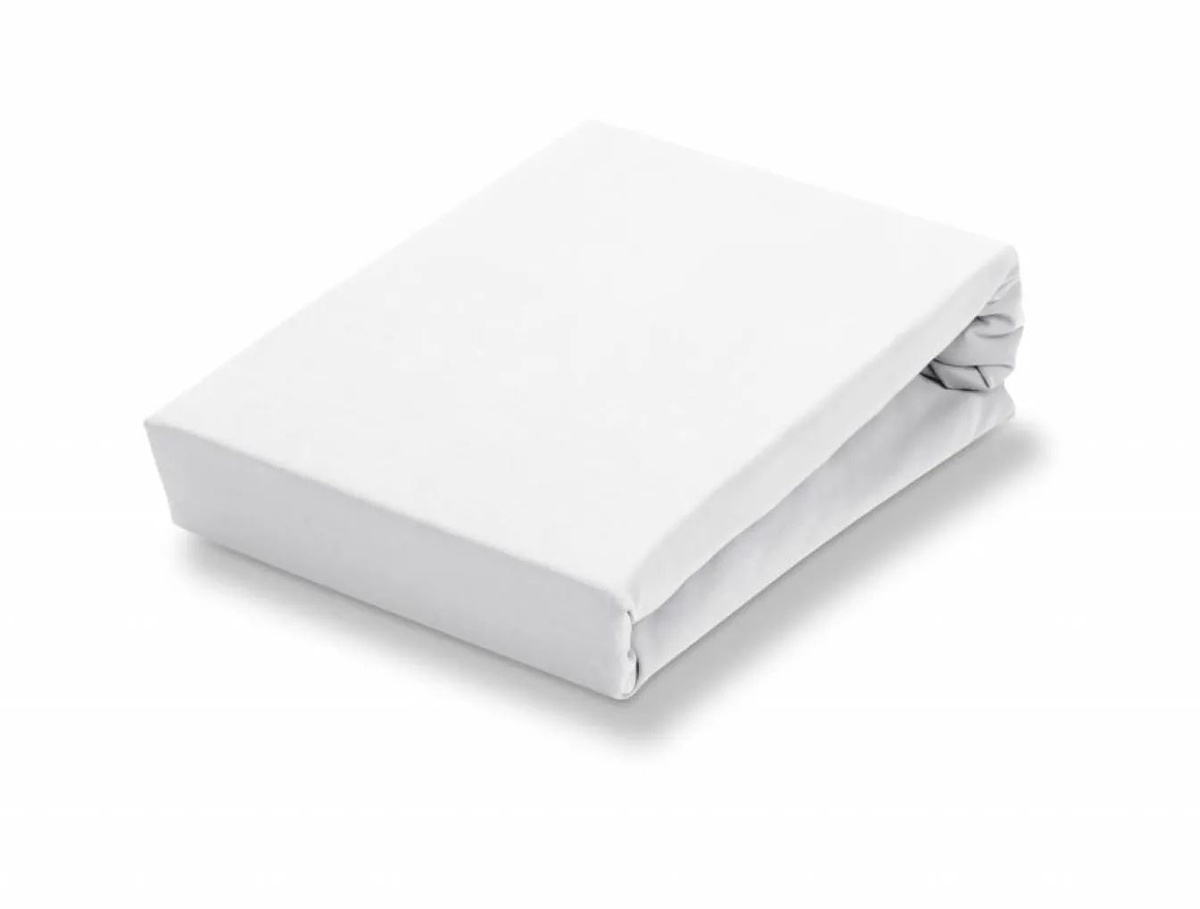 Online Bath & Living Vandyck Jersey supreme topper fitted sheet White-090, white (stretch) SLKM8201T
