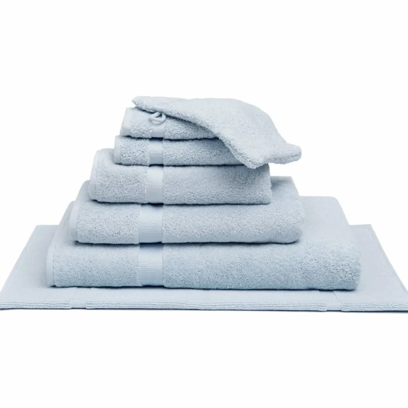 Best Sale Bath & Living Vandyck Package deal 37: RANGER Misty Blue bath linen set