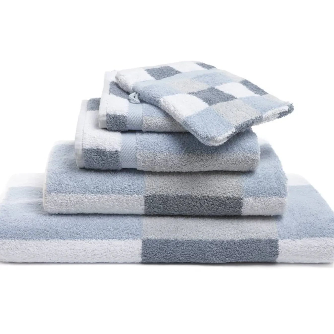 Best Sale Bath & Living Vandyck Package deal 91: 3x guest towel BOSTON Misty Blue