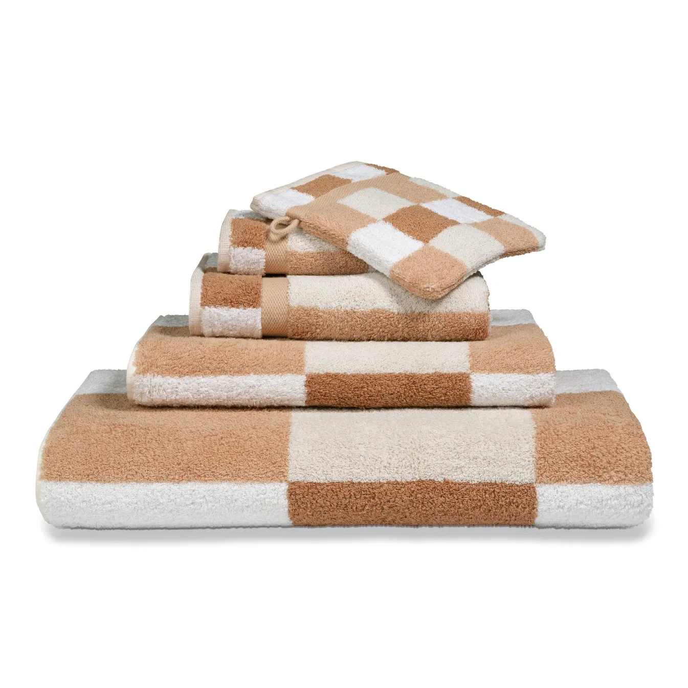 Cheap Bath & Living Vandyck Package deal 67: 4x guest towel BOSTON Praline