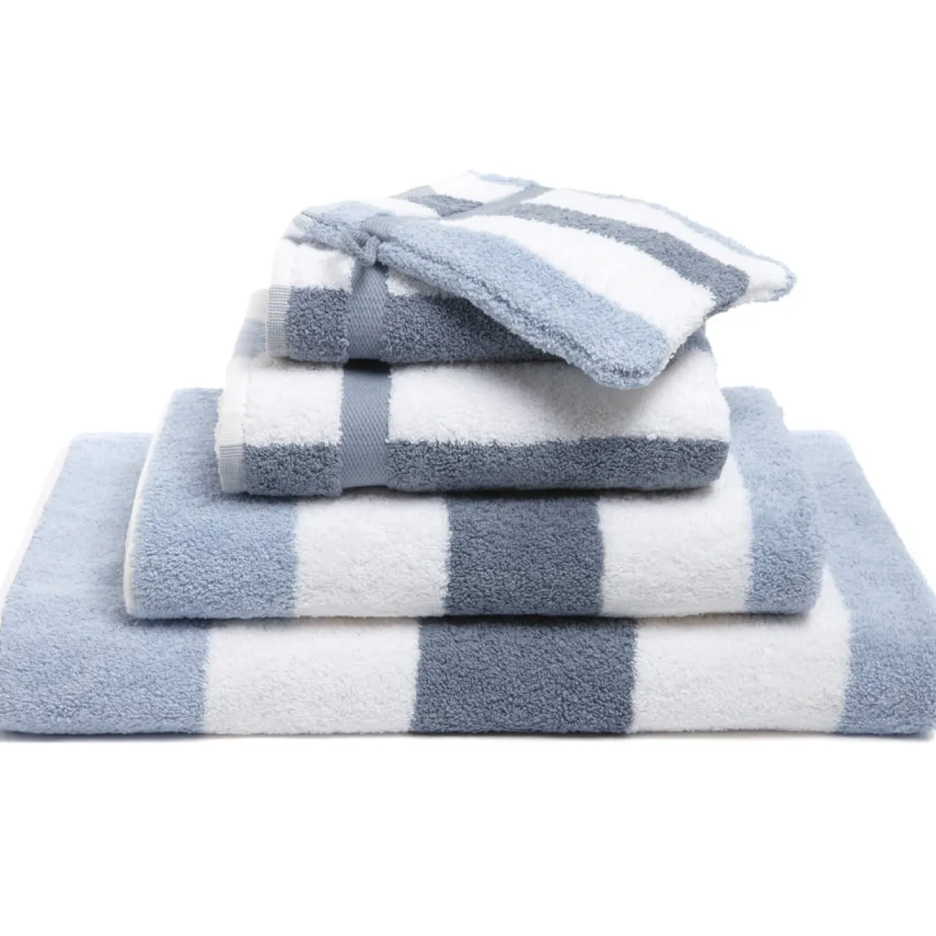 Store Bath & Living Vandyck Package deal 93: 5x guest towel VANCOUVER Misty Blue