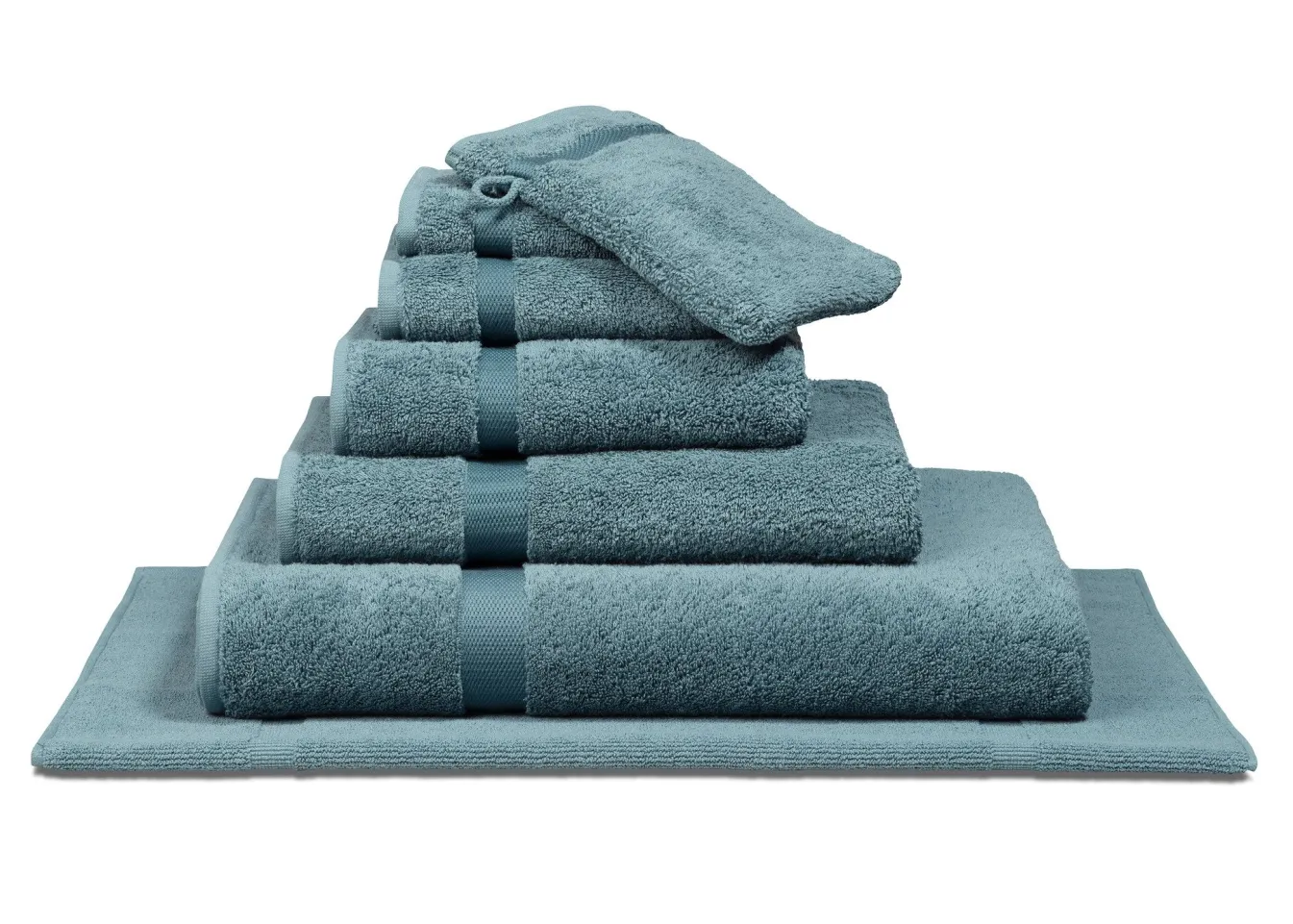 Fashion Bath & Living Vandyck Package deal 28: 6x washcloth RANGER Storm Blue