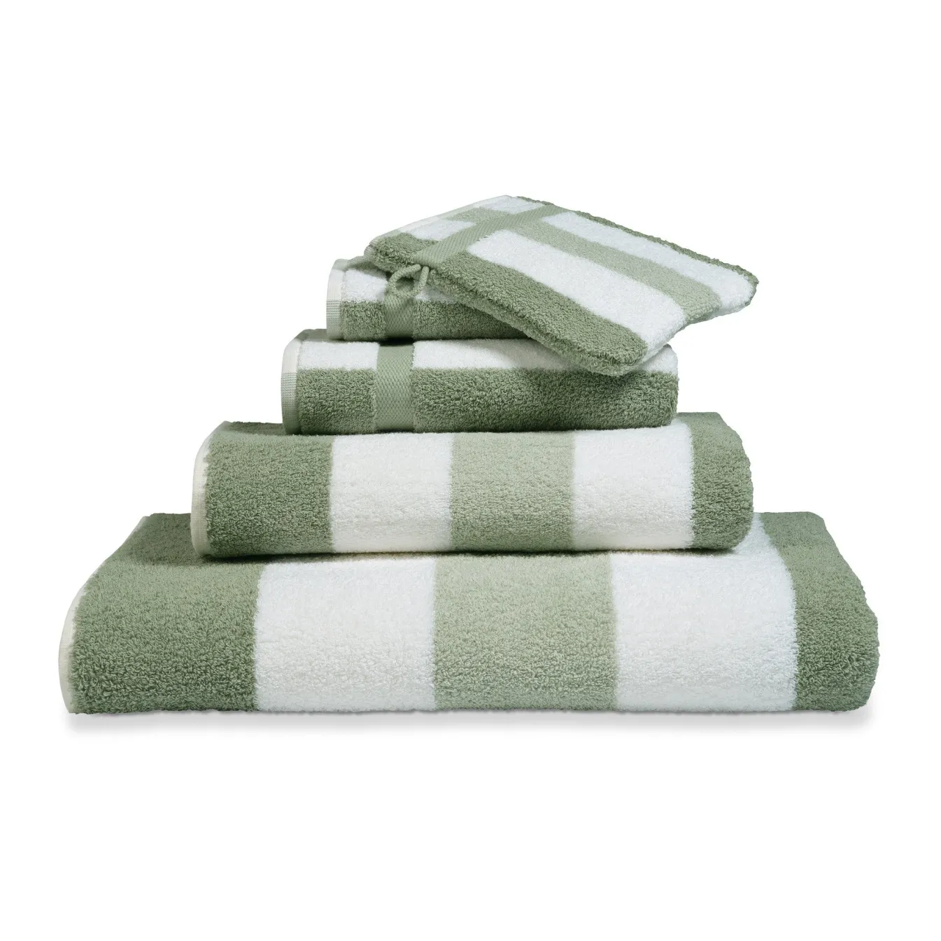 Sale Bath & Living Vandyck Package deal 80: 6x washcloth VANCOUVER Smoke Green