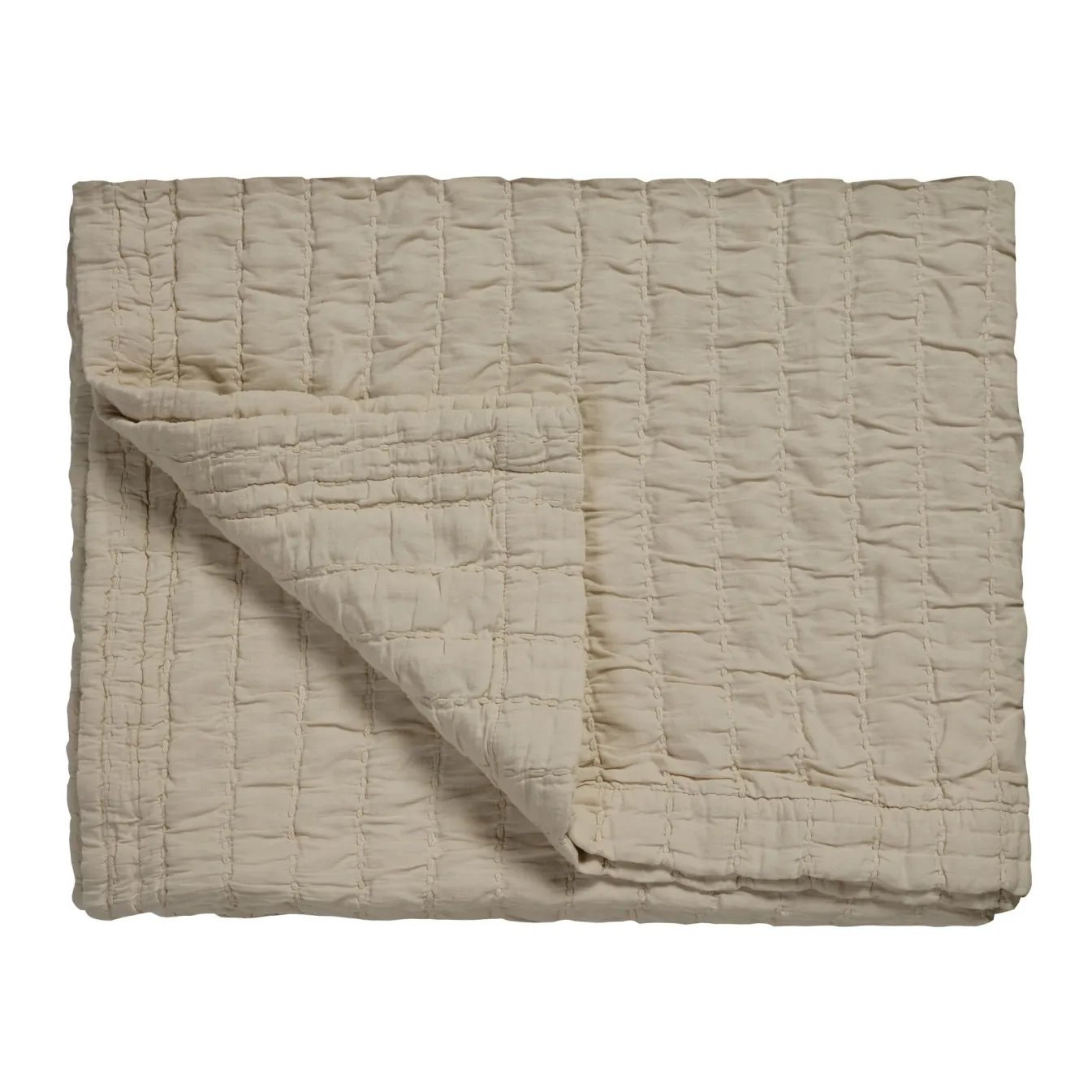 Store Bath & Living Vandyck PURE 64 plaid/bedspread 260x260 cm color Linen (cotton)