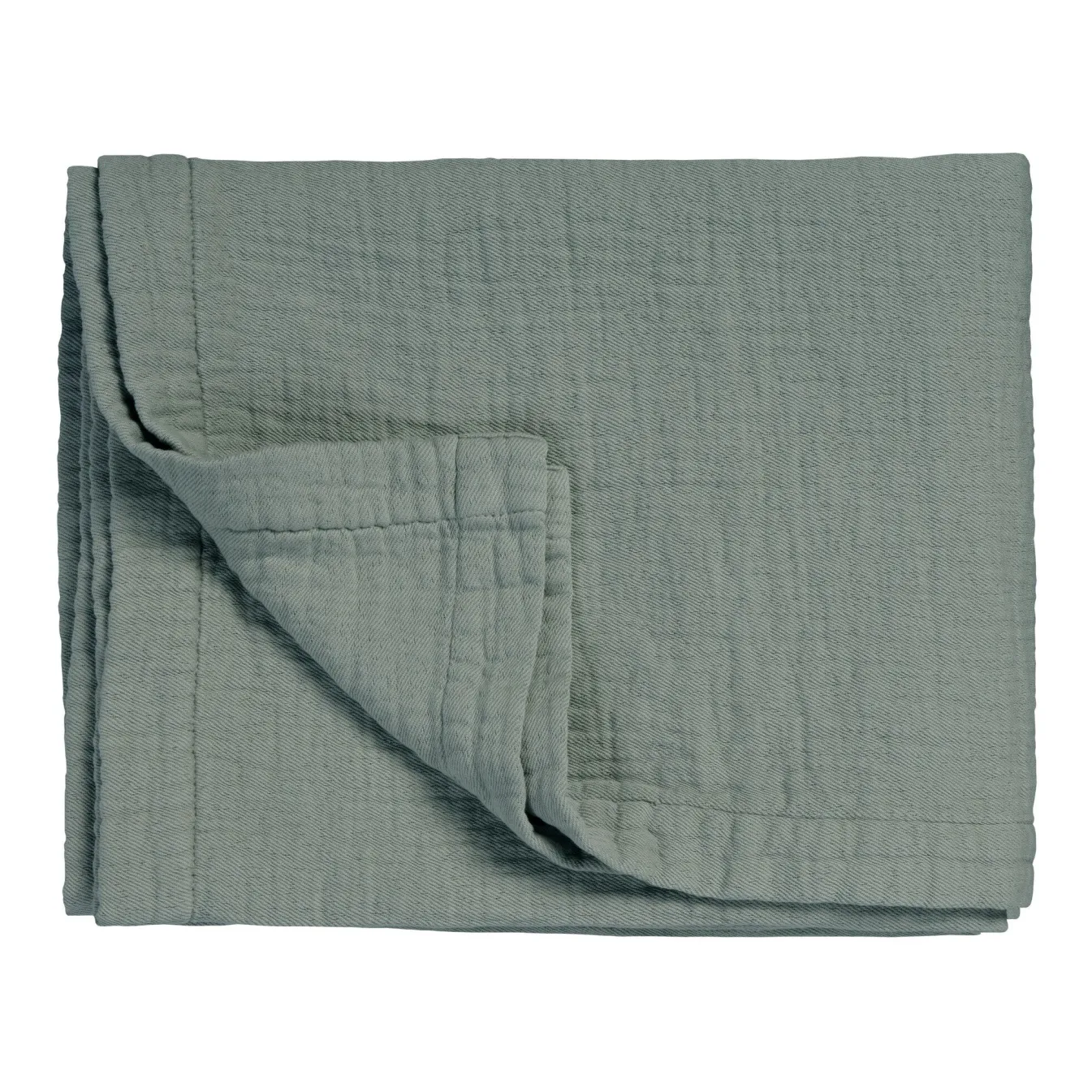 Shop Bath & Living Vandyck PURE 68 plaid/bedspread 160x250 cm color Sage Green