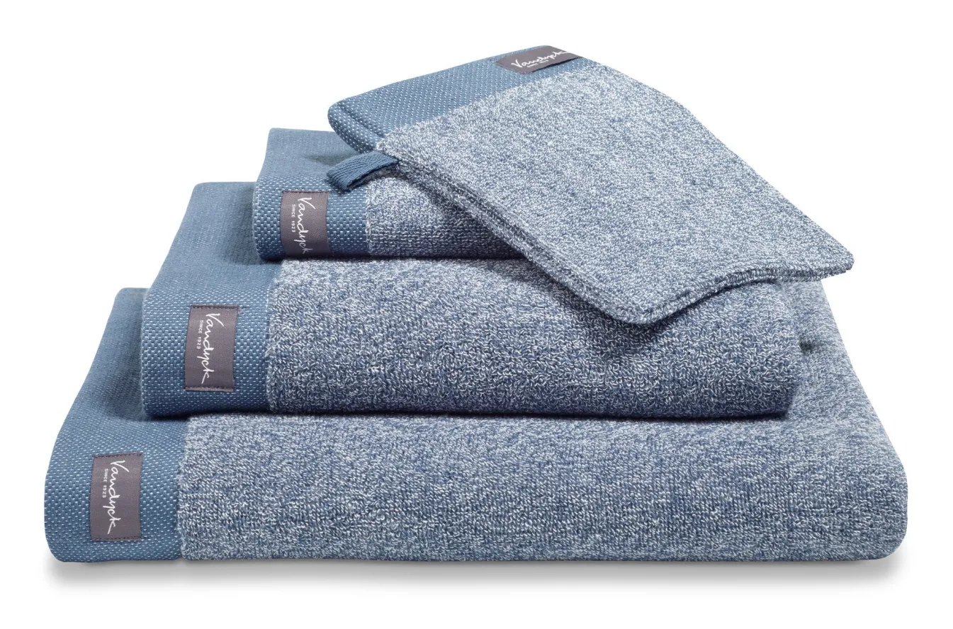 Hot Bath & Living Vandyck Towel HOME Mouliné vintage Blue-403 (BAKC18201)