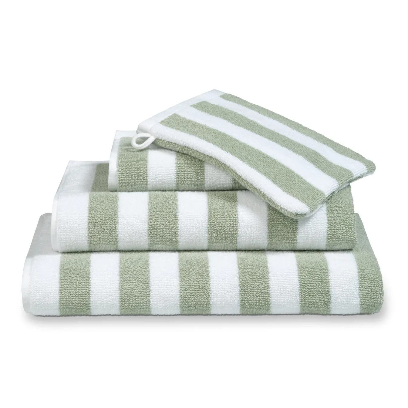 Cheap Bath & Living Vandyck Towel VERONA Stripes color Smoke green