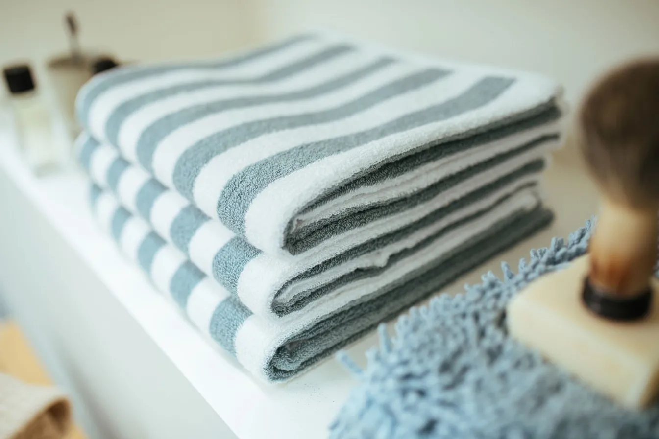 Store Bath & Living Vandyck Towel VERONA Uni color Pearl blue-190