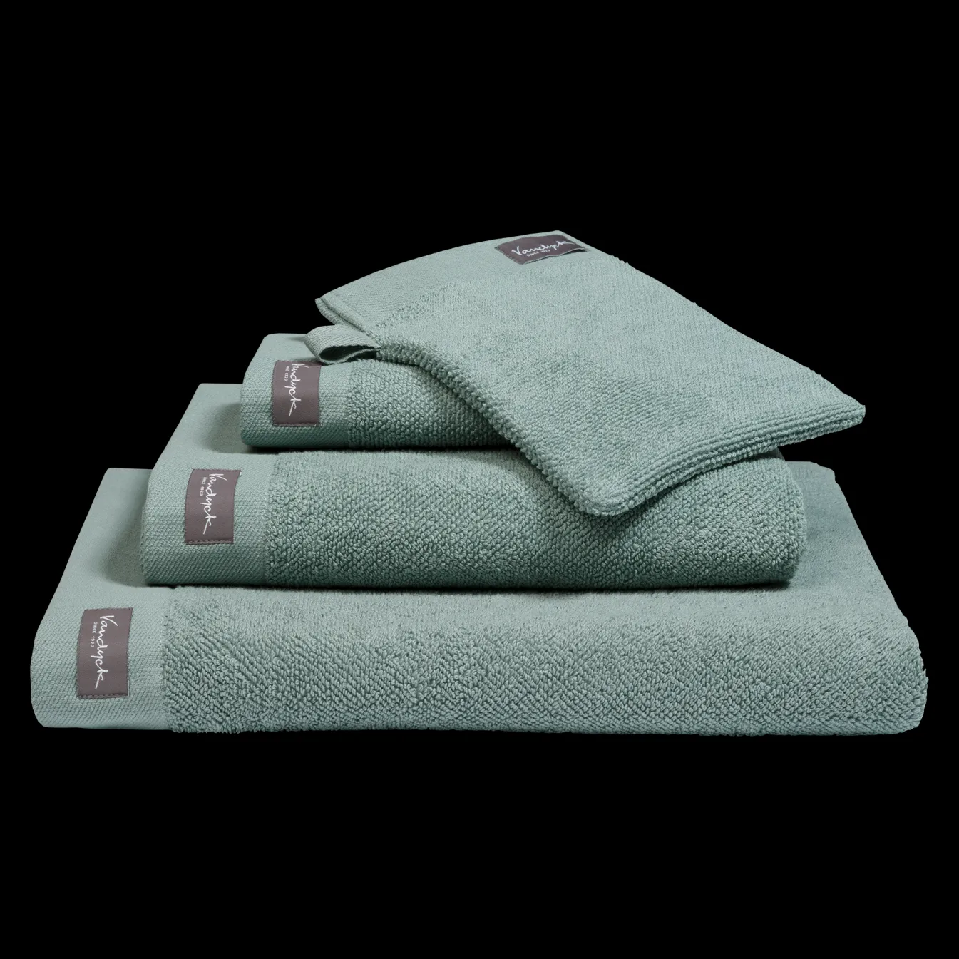 Sale Bath & Living Vandyck Towel 60x110 cm HOME collection Uni Pearl Blue (BAKC13202) set/3 pieces PearlBlue-190