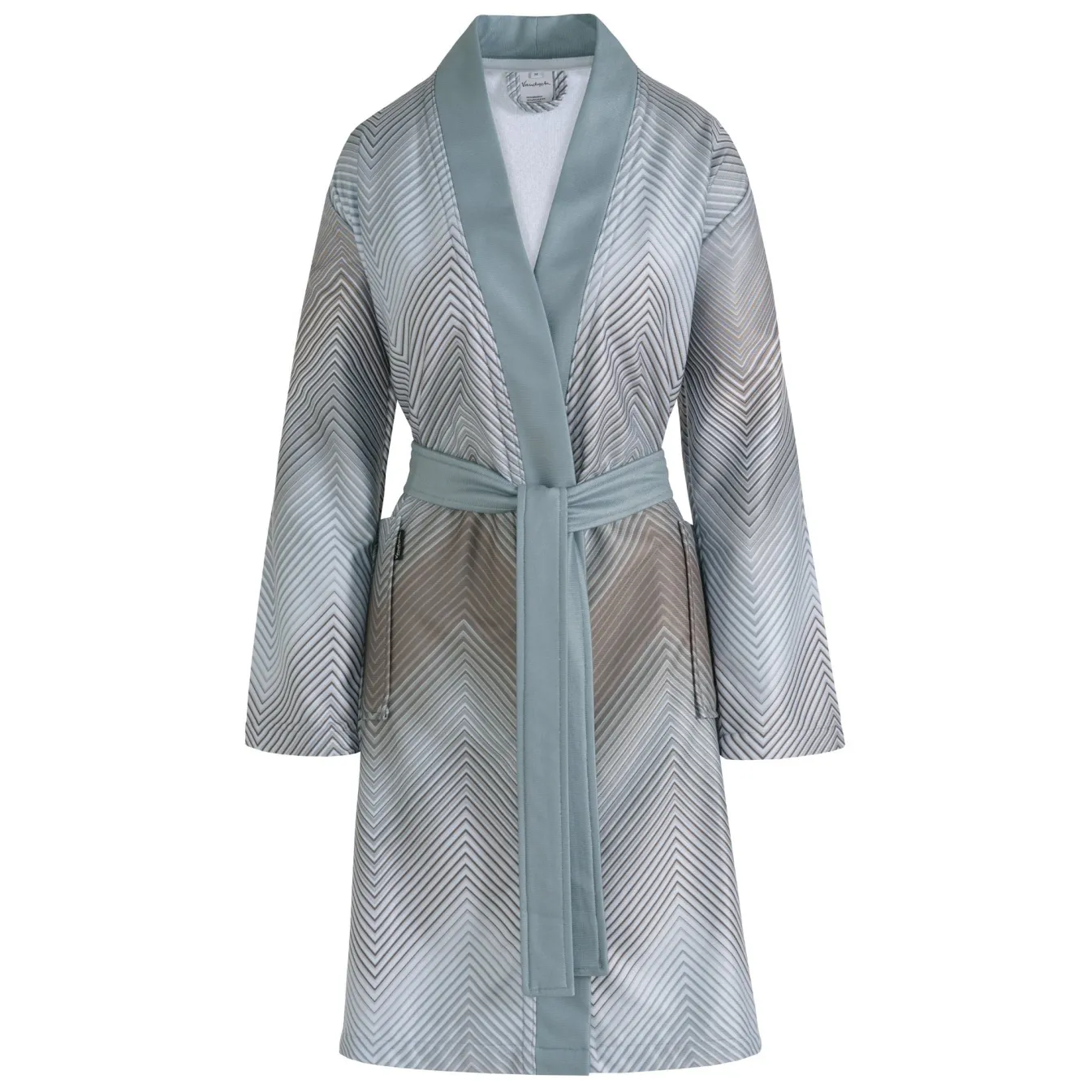 Flash Sale Bath & Living Vandyck Vandyck BELLA bathrobe Mineral Blue MineralBlue-210