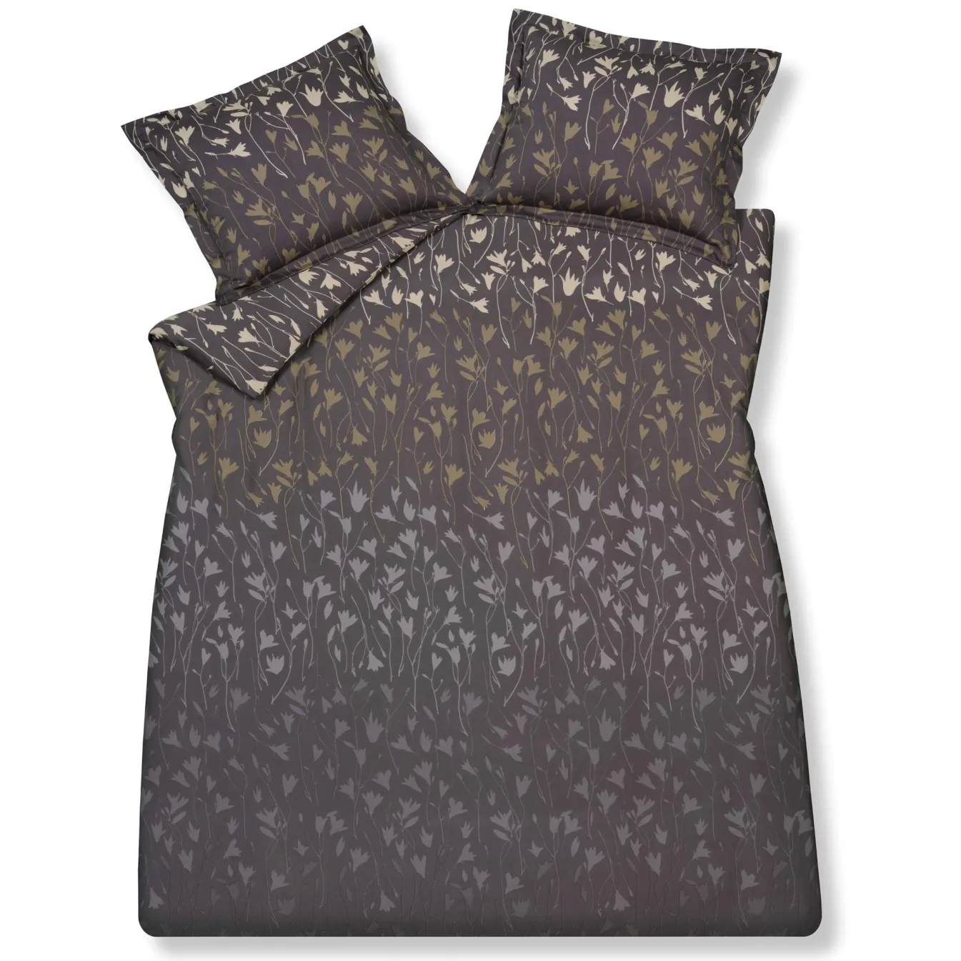 Outlet Bath & Living Vandyck Vandyck CALM FLOWER duvet cover Off Black 200x220 cm OffBlack-198
