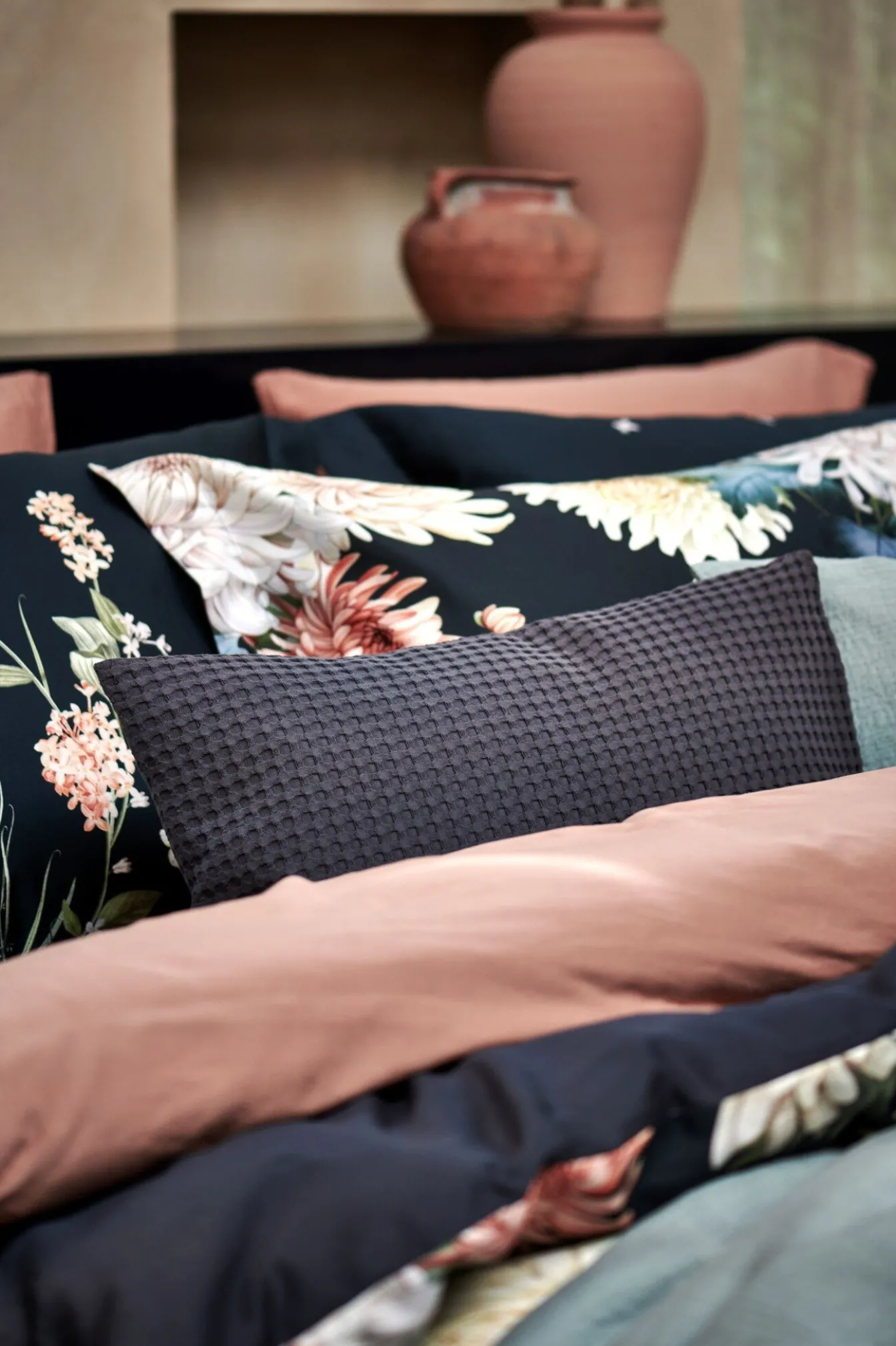 Store Bath & Living Vandyck Vandyck DARK MIDNIGHT duvet cover Blue Ink 140x220 cm BlueInk-199