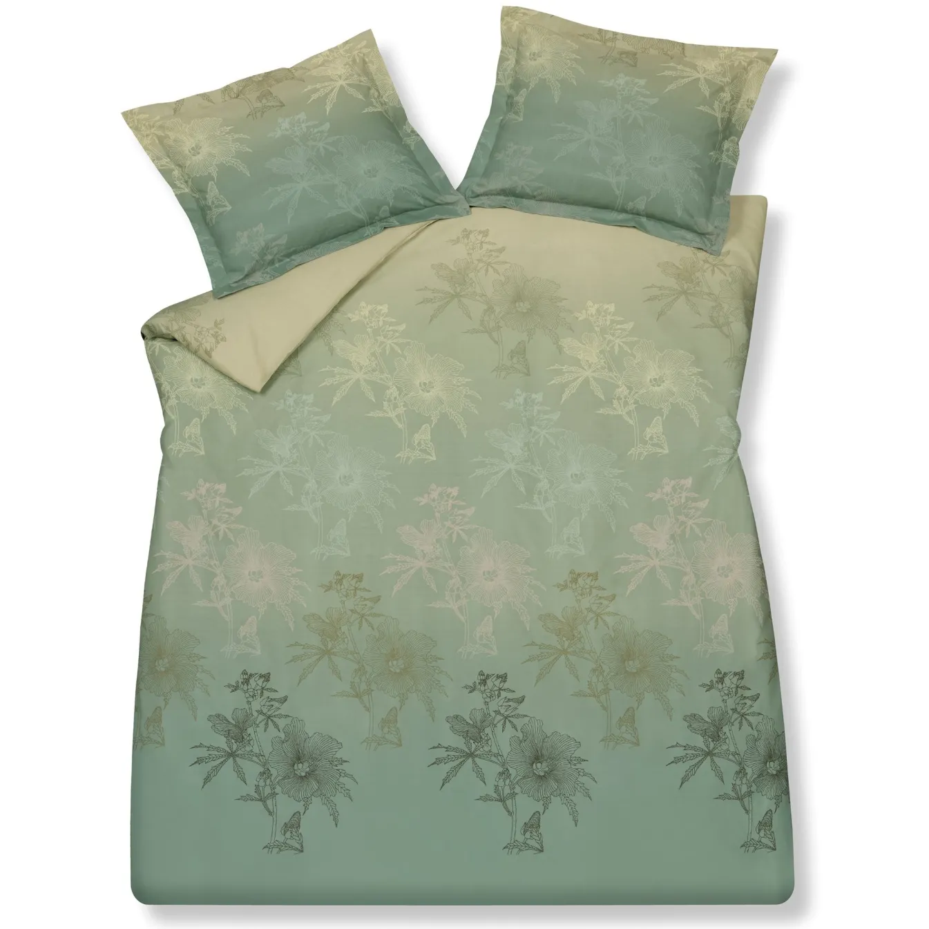 Store Bath & Living Vandyck Vandyck GREEN GIFT duvet cover Smoke Green 140x220 cm SmokeGreen-814