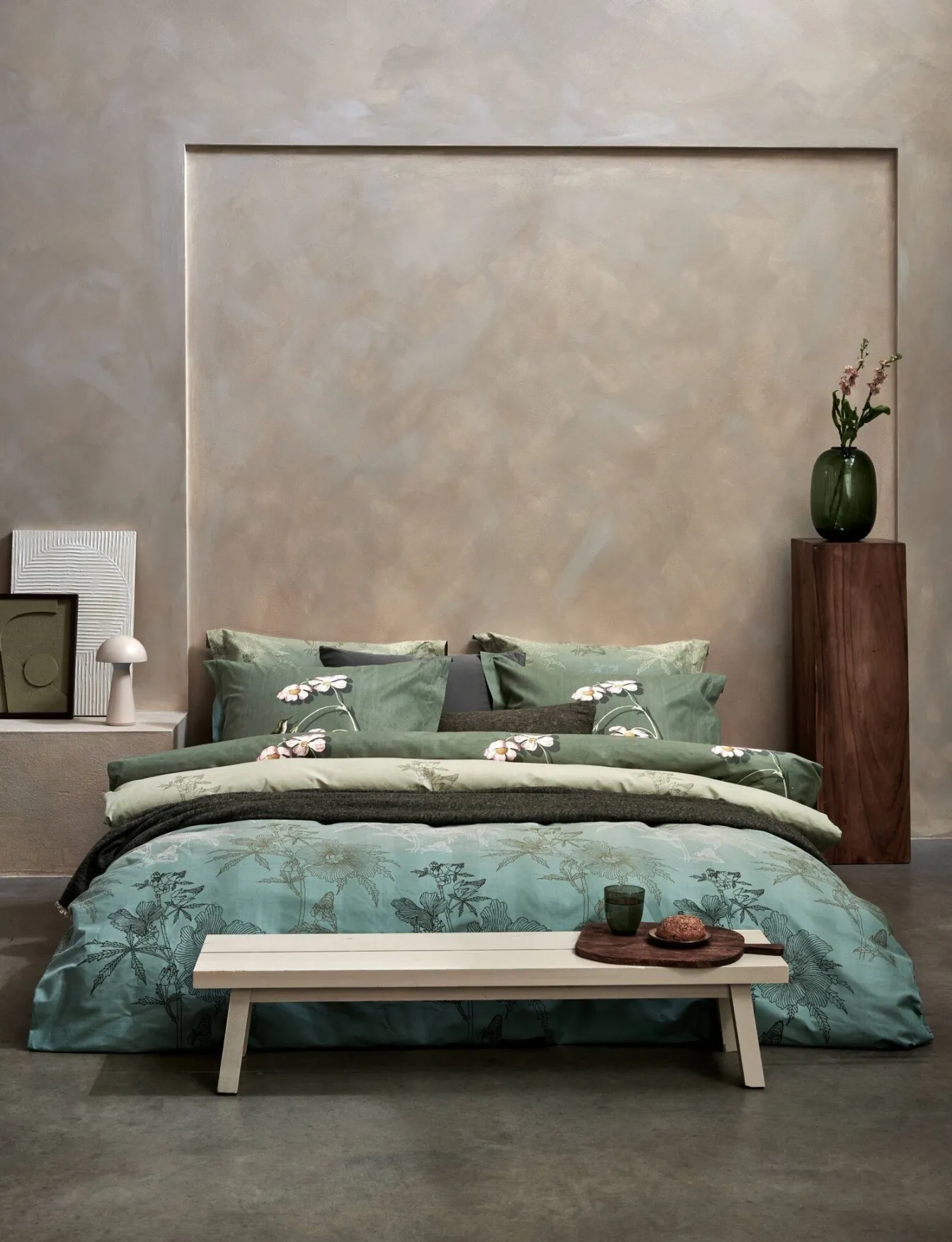 Store Bath & Living Vandyck Vandyck GREEN GIFT duvet cover Smoke Green 140x220 cm SmokeGreen-814