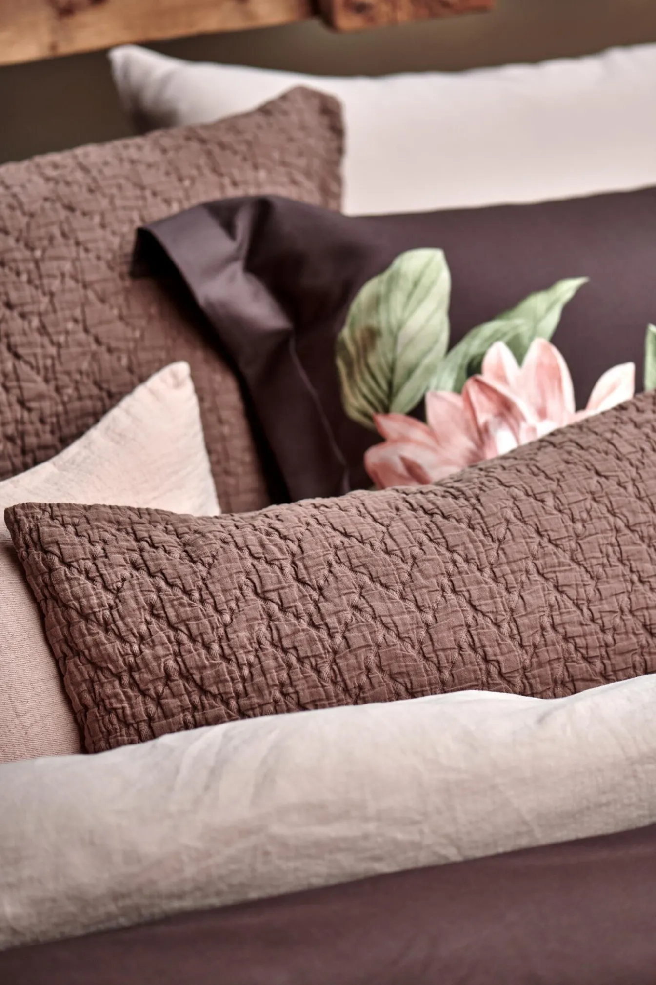 Online Bath & Living Vandyck Vandyck PARADISE BLOOM duvet cover Dark Chocolate 200x220 cm DarkChocolate-104