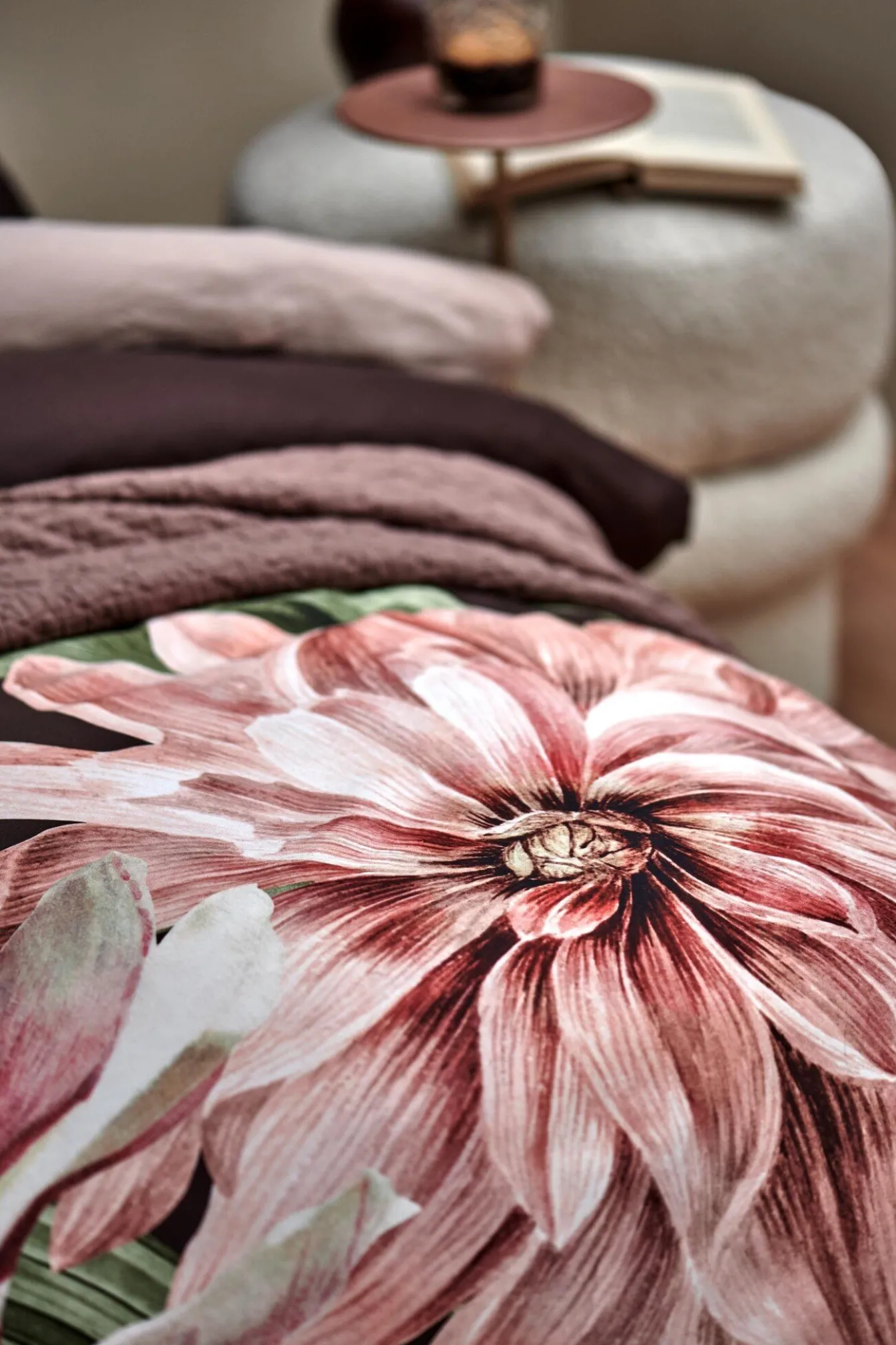 Online Bath & Living Vandyck Vandyck PARADISE BLOOM duvet cover Dark Chocolate 200x220 cm DarkChocolate-104