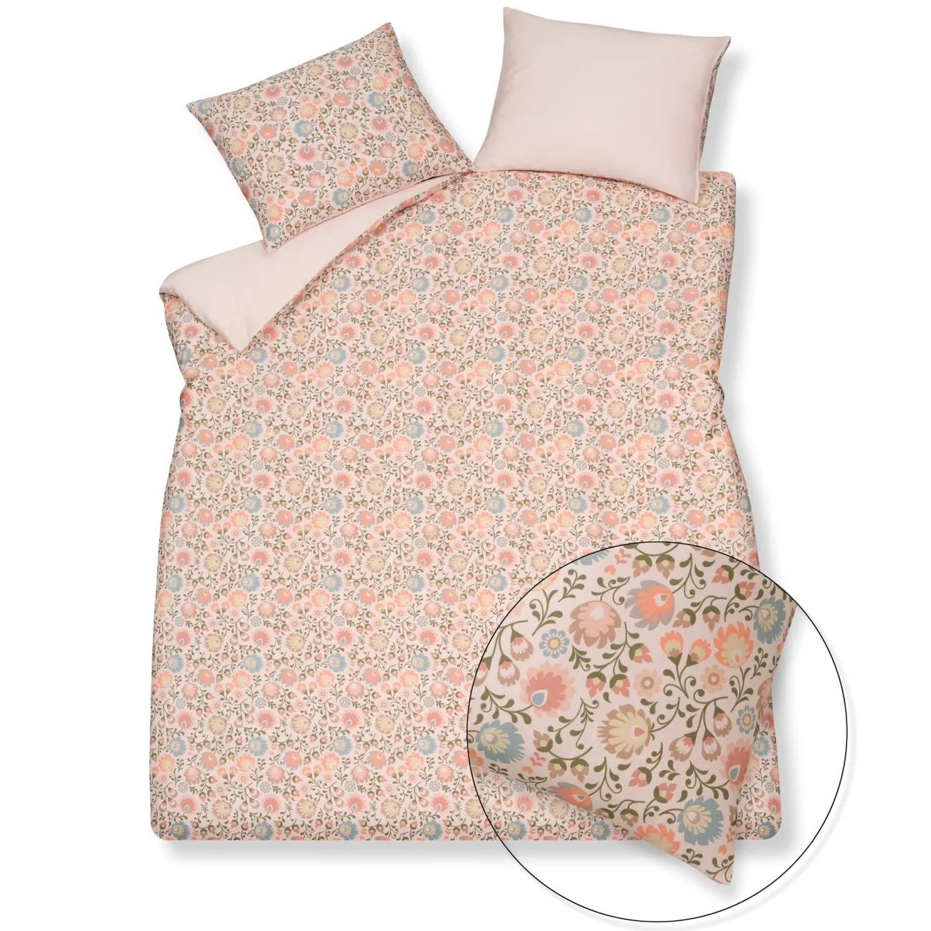 New Bath & Living Vandyck Vandyck PURE 87 duvet cover Sepia Pink 200x220 cm SepiaPink-144