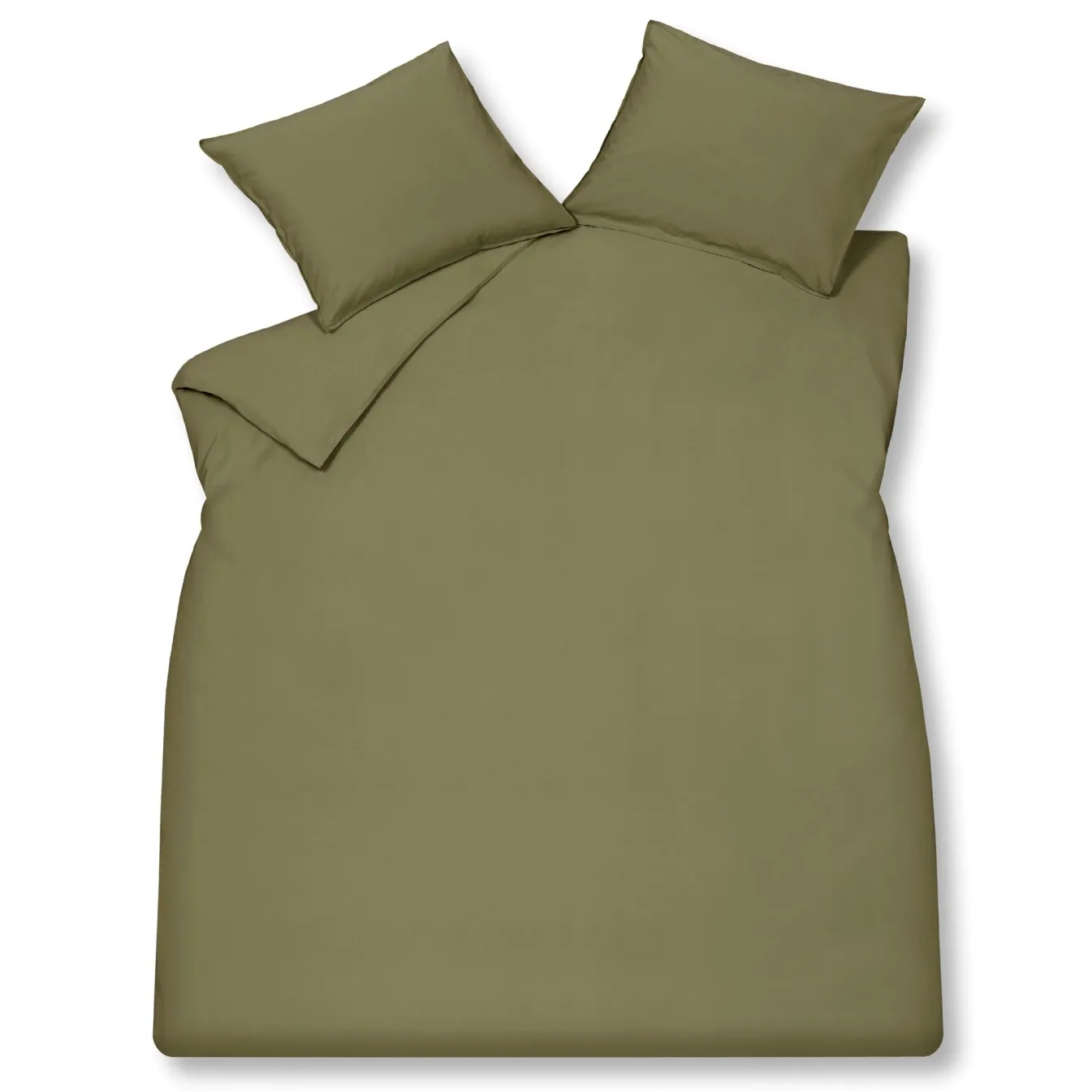 Fashion Bath & Living Vandyck Vandyck WASHED COTTON duvet cover Martini Olive 140x220 cm MartiniOlive-301