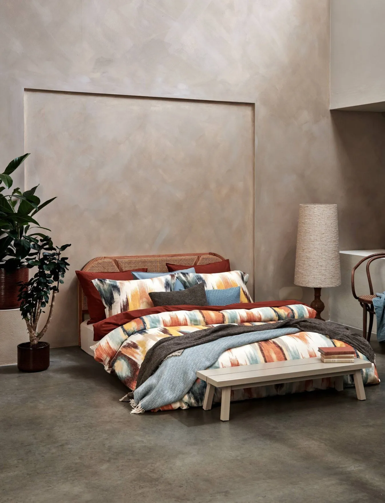 New Bath & Living Vandyck Vandyck WASHED COTTON duvet cover Rusty Brown 140x220 cm RustyBrown-334
