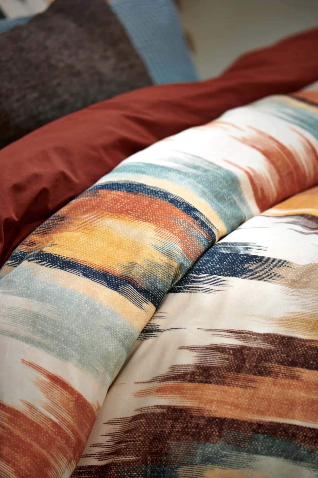 New Bath & Living Vandyck Vandyck WASHED COTTON duvet cover Rusty Brown 140x220 cm RustyBrown-334