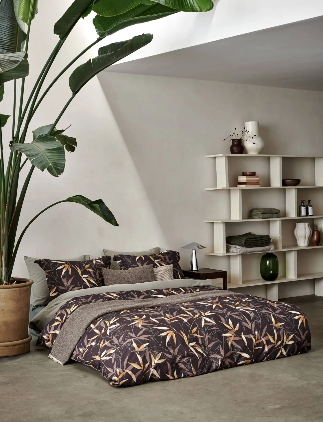Cheap Bath & Living Vandyck Vandyck ZEN GARDEN duvet cover Dark Chocolate 140x220 cm DarkChocolate-104