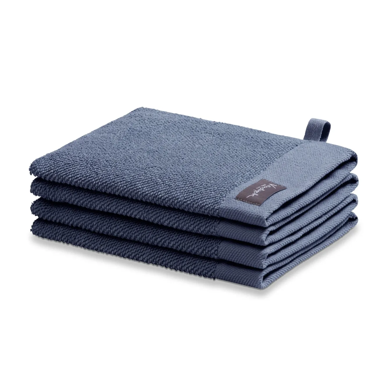 New Bath & Living Vandyck Washcloth HOME collection Uni Blue Ink-199 (BAKC13202) set/6 pieces BlueInk-199