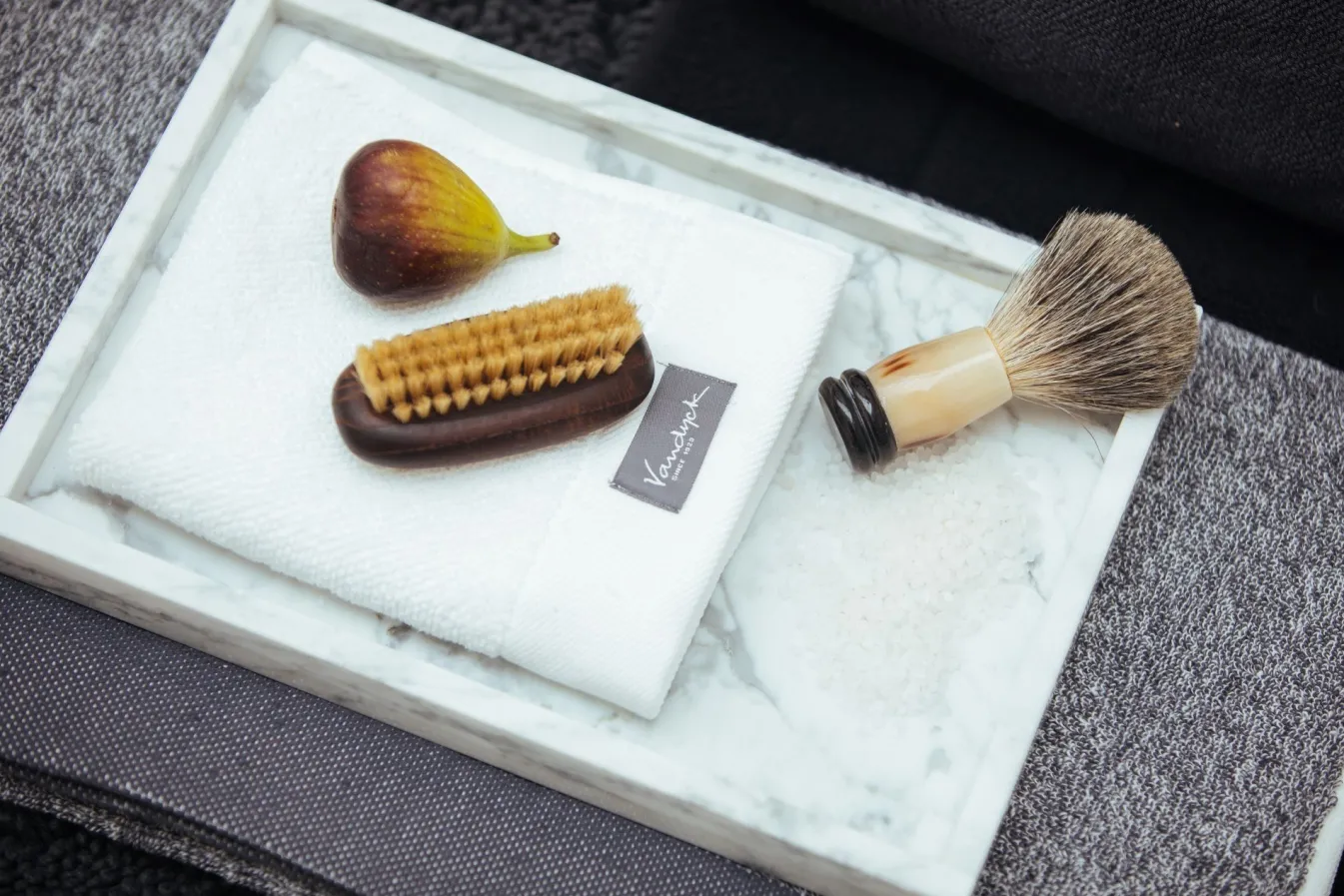 New Bath & Living Vandyck Washcloth HOME Mouliné color Off Black (BAKC18201) set/6 pieces OffBlack-198
