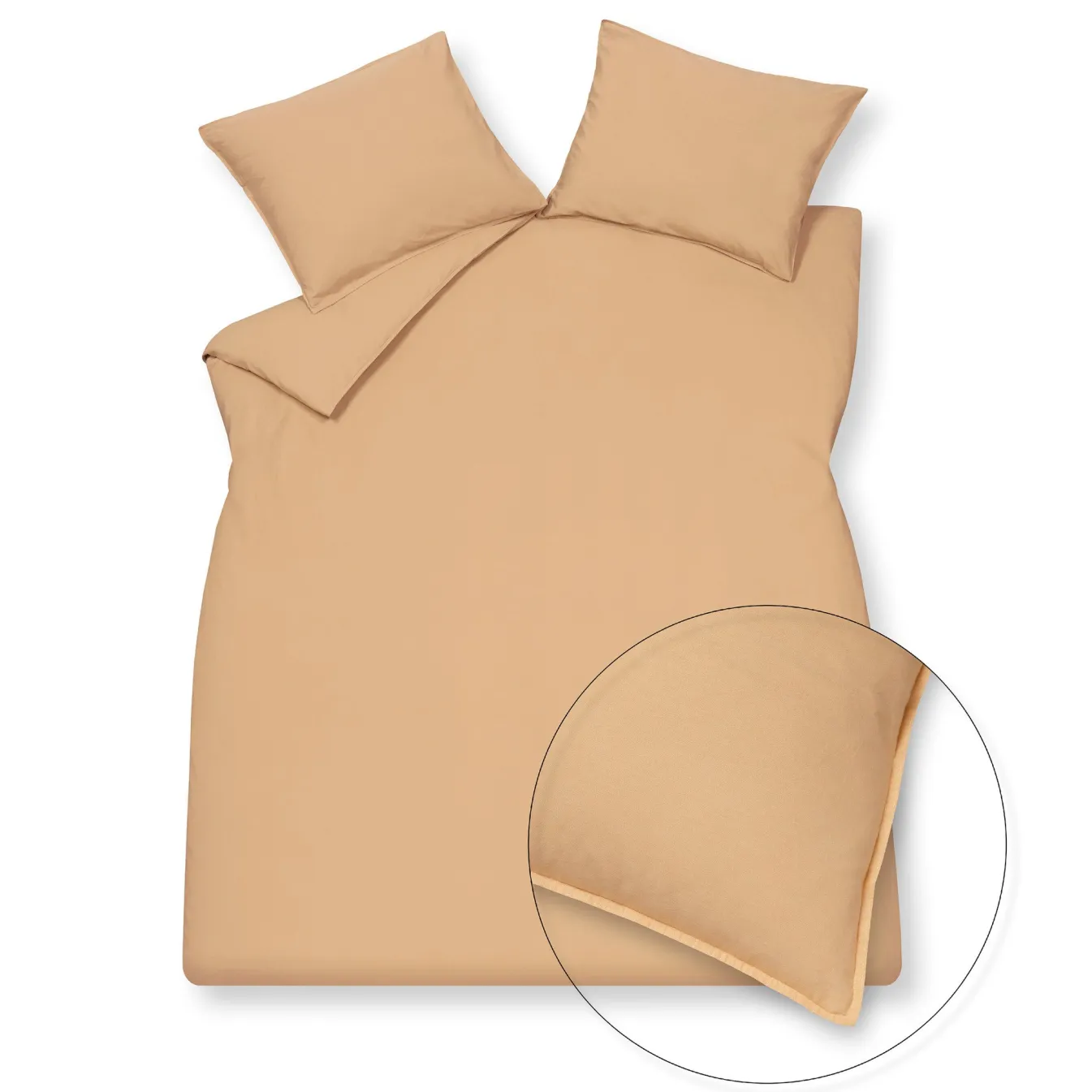 Outlet Bath & Living Vandyck WASHED COTTON duvet cover 240x220 cm Apricot Blush (cotton) CLLA20201