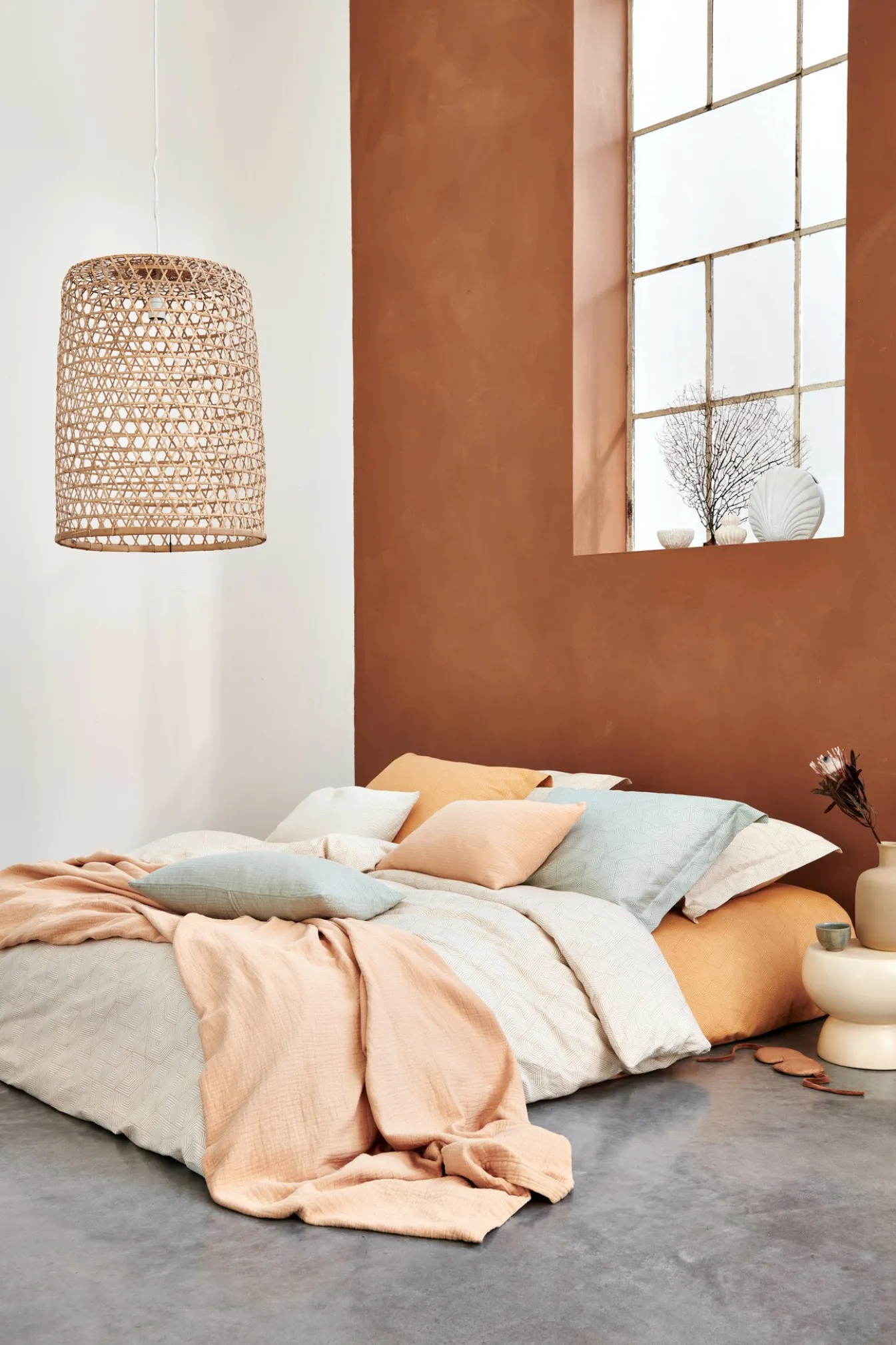 Best Bath & Living Vandyck WASHED COTTON duvet cover 200x220 cm Apricot Blush (cotton) CLLA20201