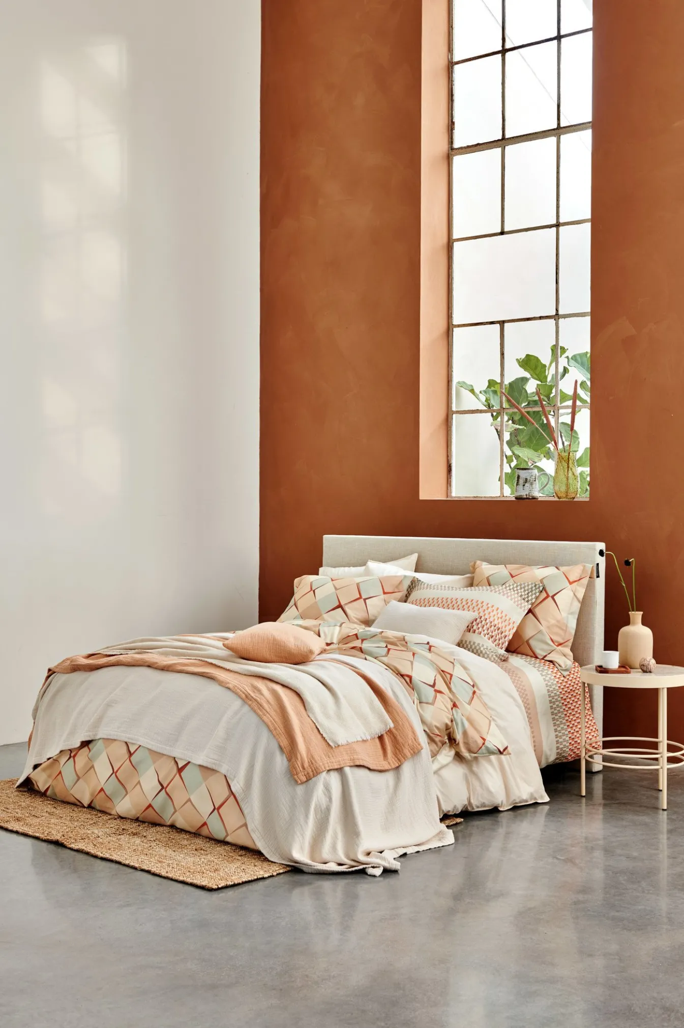 Best Bath & Living Vandyck WASHED COTTON duvet cover 200x220 cm Apricot Blush (cotton) CLLA20201