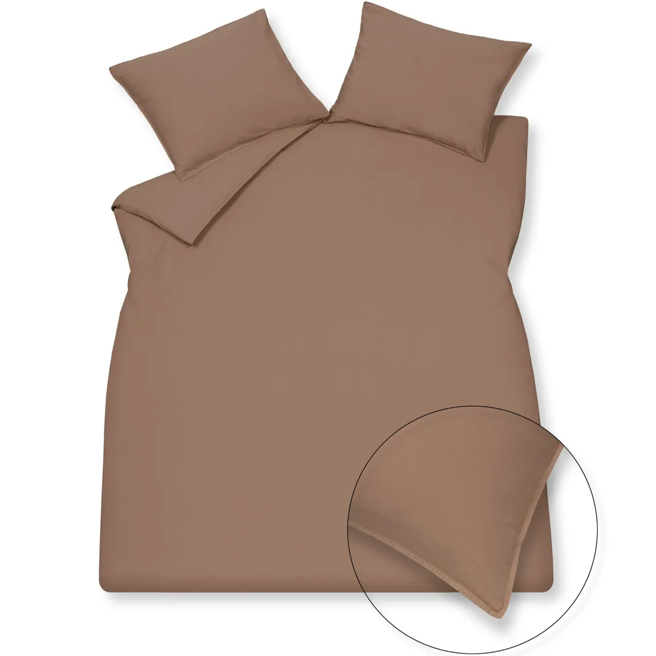 Best Bath & Living Vandyck WASHED COTTON duvet cover 200x220 cm Brownie (cotton) CLLA20201