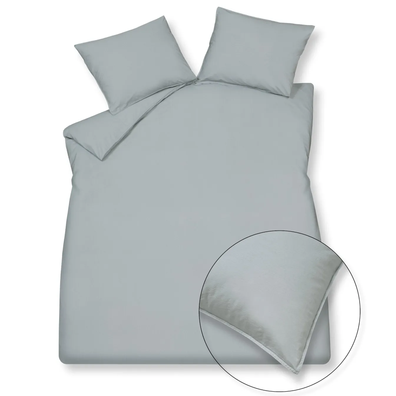Best Sale Bath & Living Vandyck WASHED COTTON duvet cover 240x220 cm Pearl Blue (cotton) CLLA20201