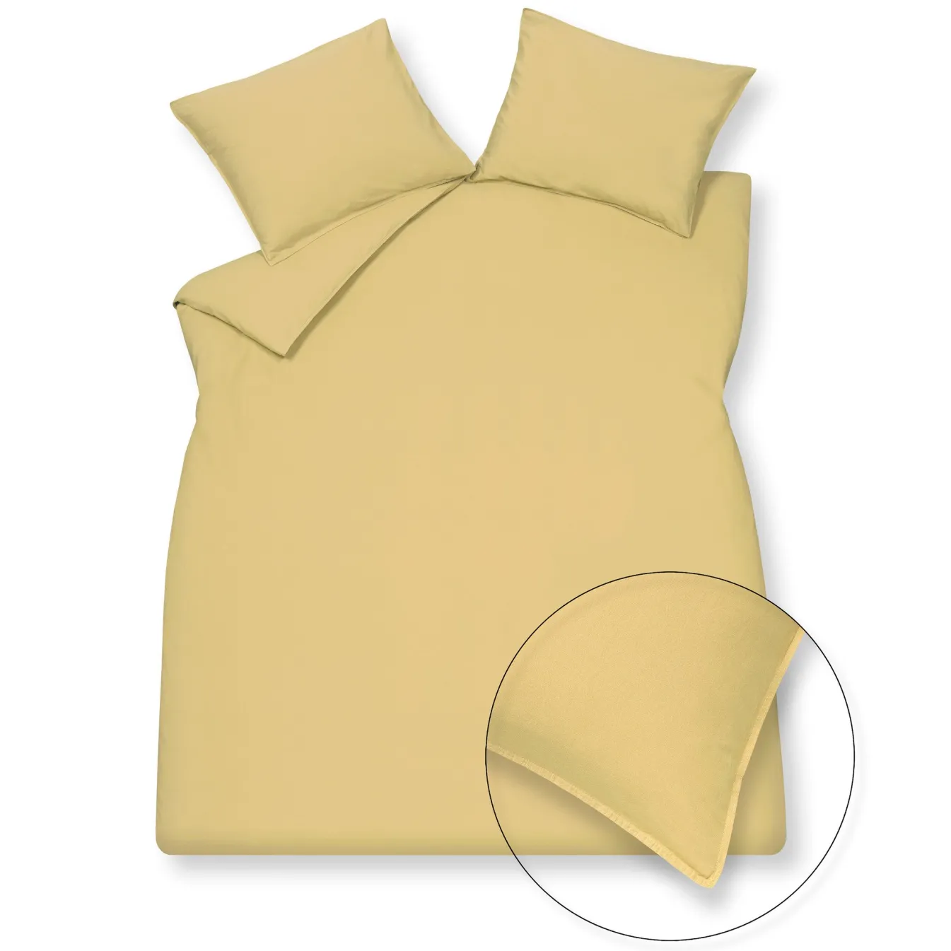 Sale Bath & Living Vandyck WASHED COTTON duvet cover 240x220 cm Sunlight (cotton) CLLA20201