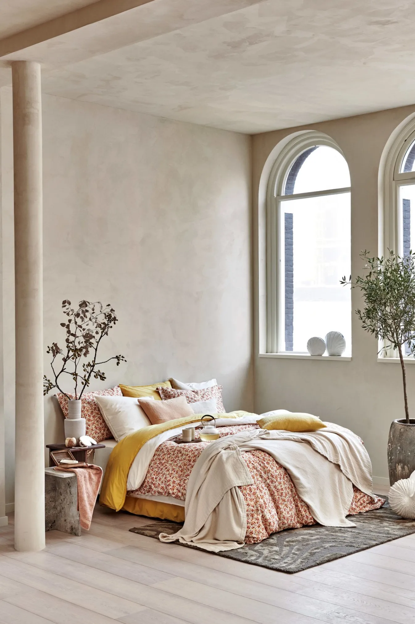 Sale Bath & Living Vandyck WASHED COTTON duvet cover 240x220 cm Sunlight (cotton) CLLA20201