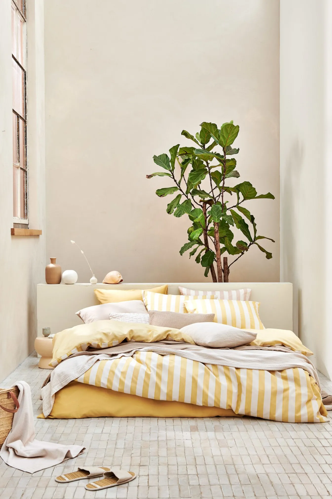 Cheap Bath & Living Vandyck WASHED COTTON duvet cover 140x220 cm Sunlight (cotton) CLLA20201