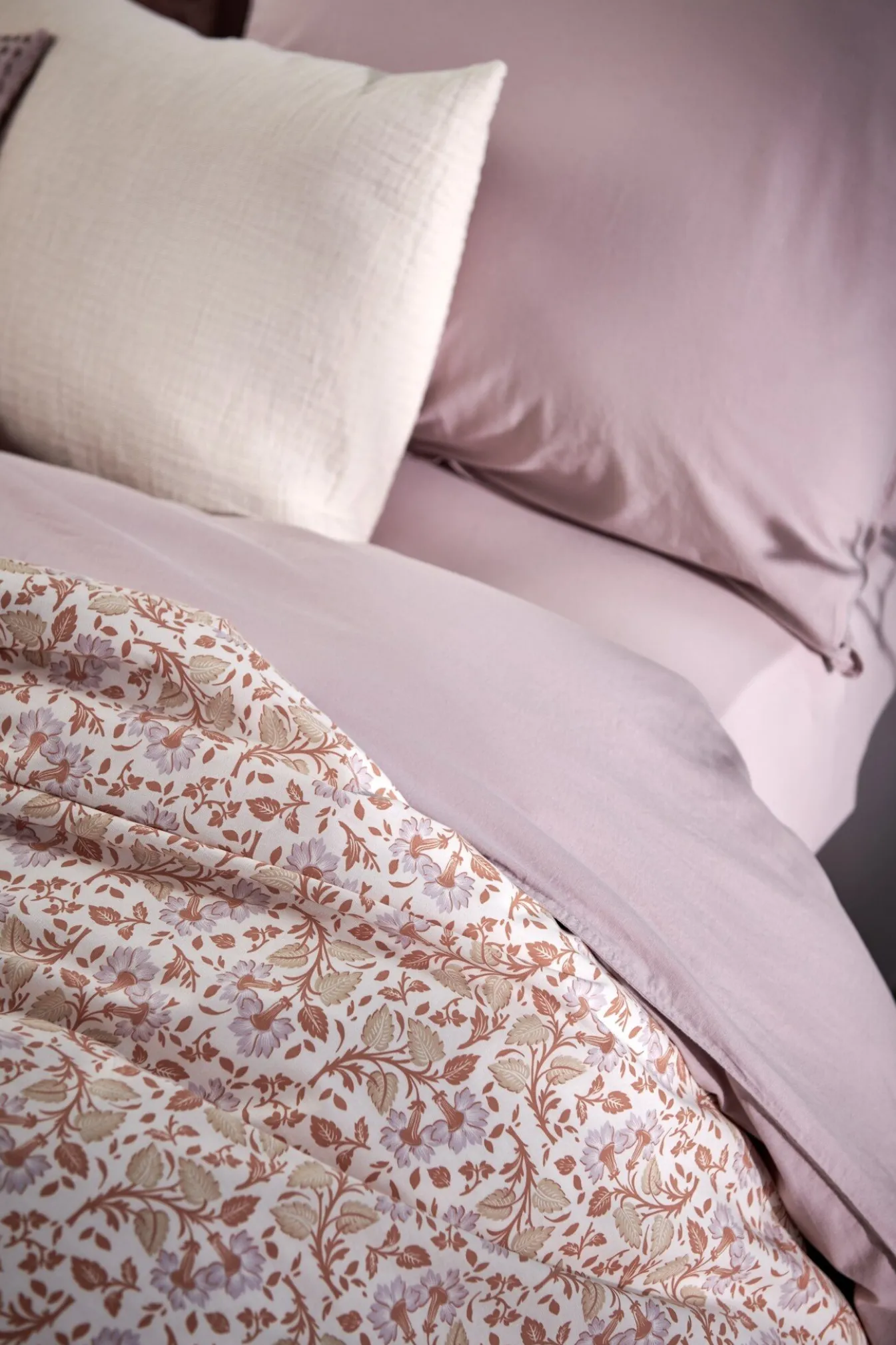 Fashion Bath & Living Vandyck WASHED COTTON duvet cover 140x220 cm Viola (cotton) CLLA20201