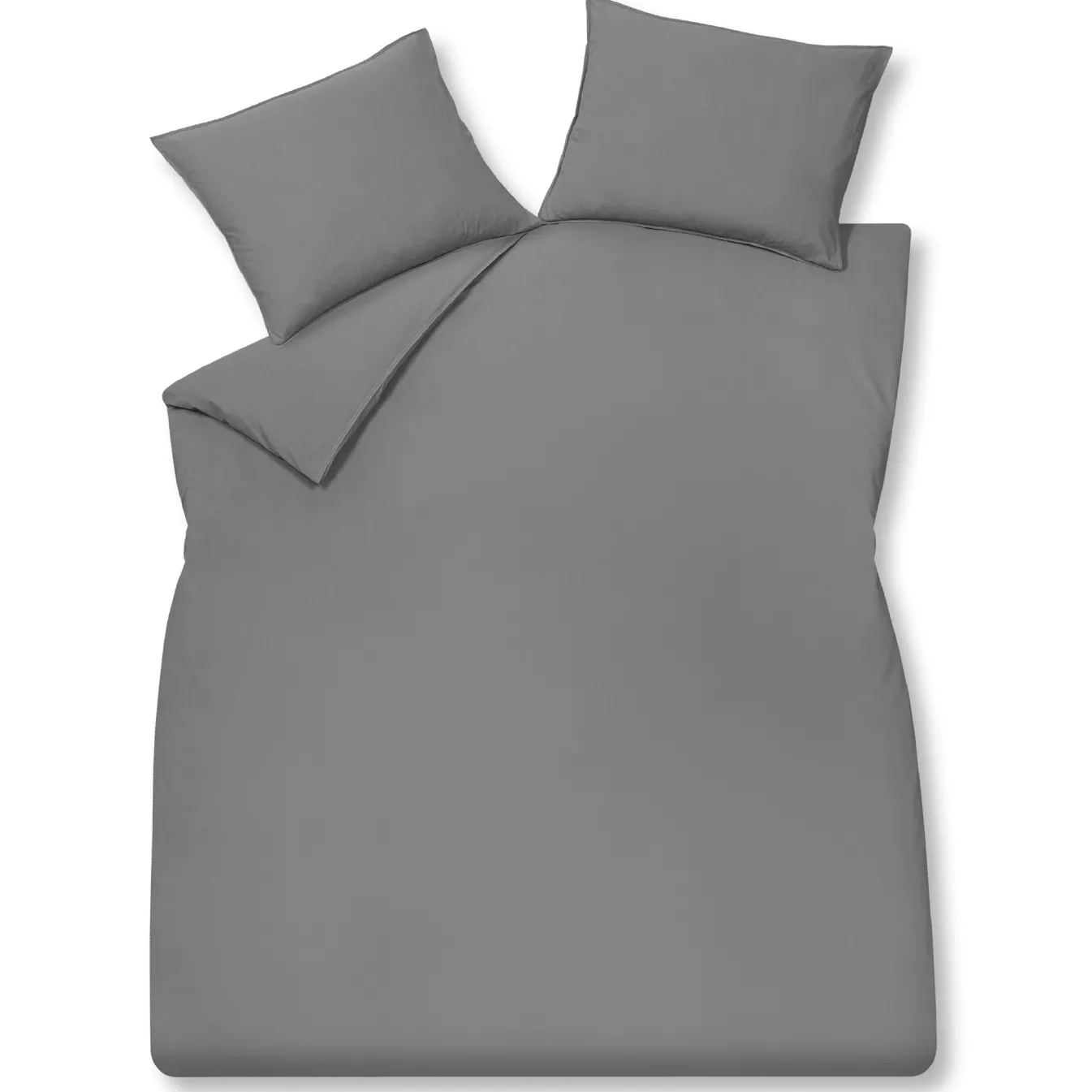 Fashion Bath & Living Vandyck WASHED COTTON pillowcase 60x70 cm Gray (cotton) CLLA20201