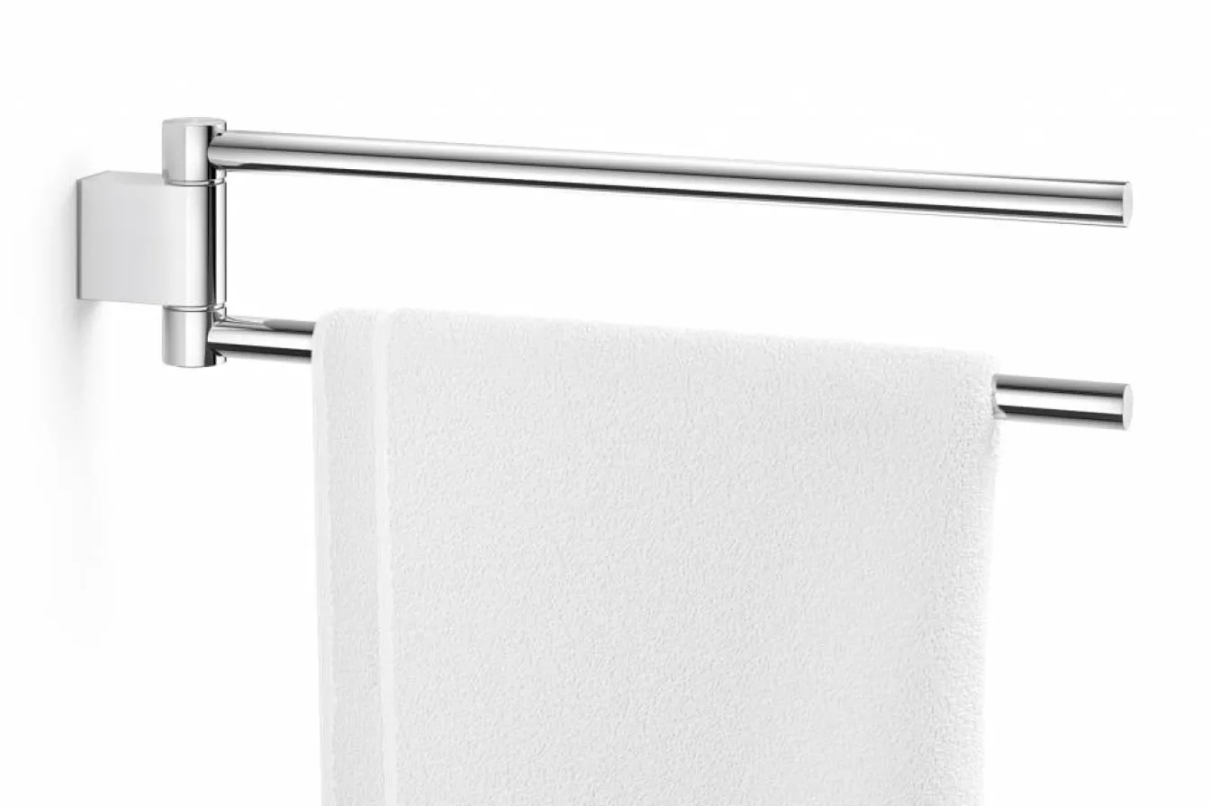 Cheap Bath & Living Zack ATORE double towel rail swiveling 40462 ( stainless steel) gloss