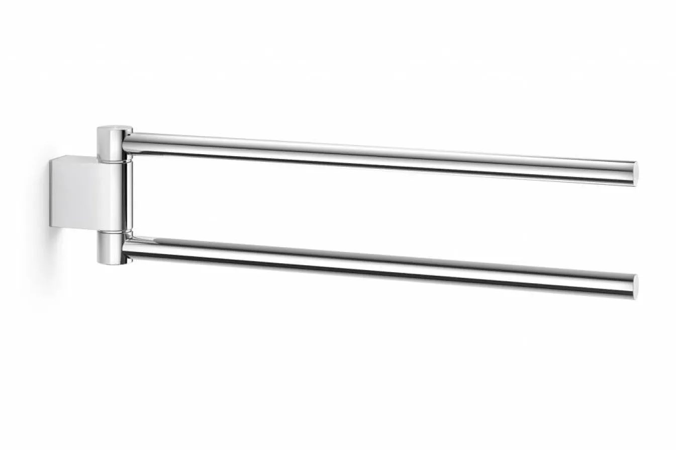 Cheap Bath & Living Zack ATORE double towel rail swiveling 40462 ( stainless steel) gloss
