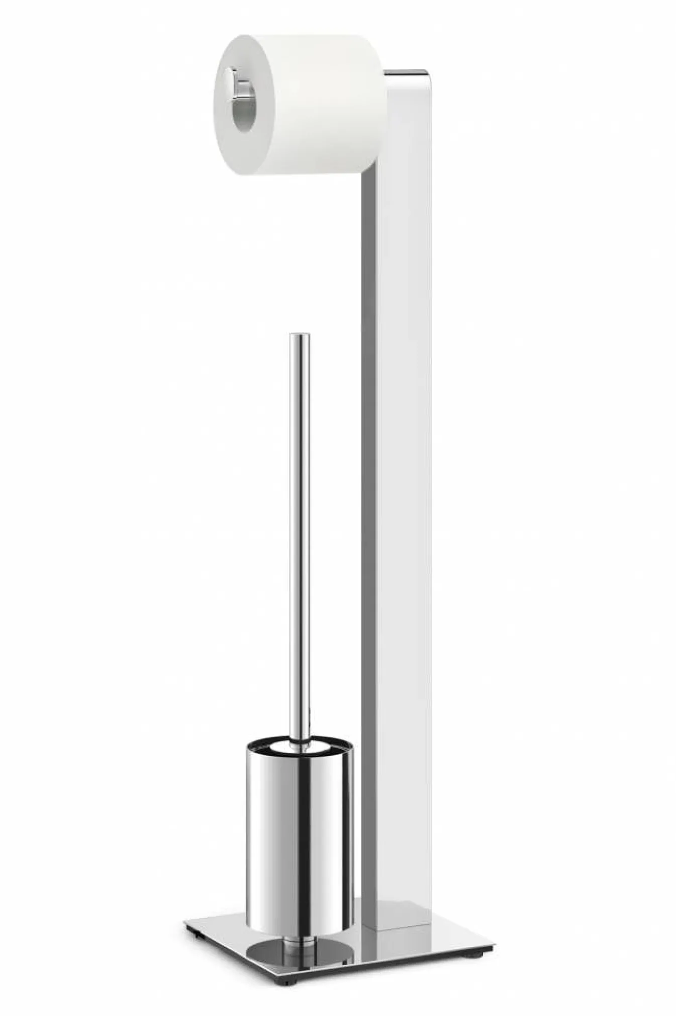 Best Sale Bath & Living Zack ATORE toilet butler 40455 ( stainless steel) - toilet brush with roll holder gloss