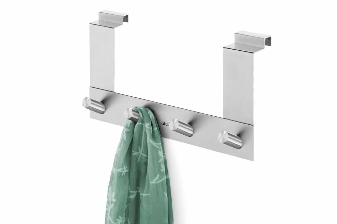 Clearance Bath & Living Zack EXIT 4 hook for rebated door 20672 (mat) matt