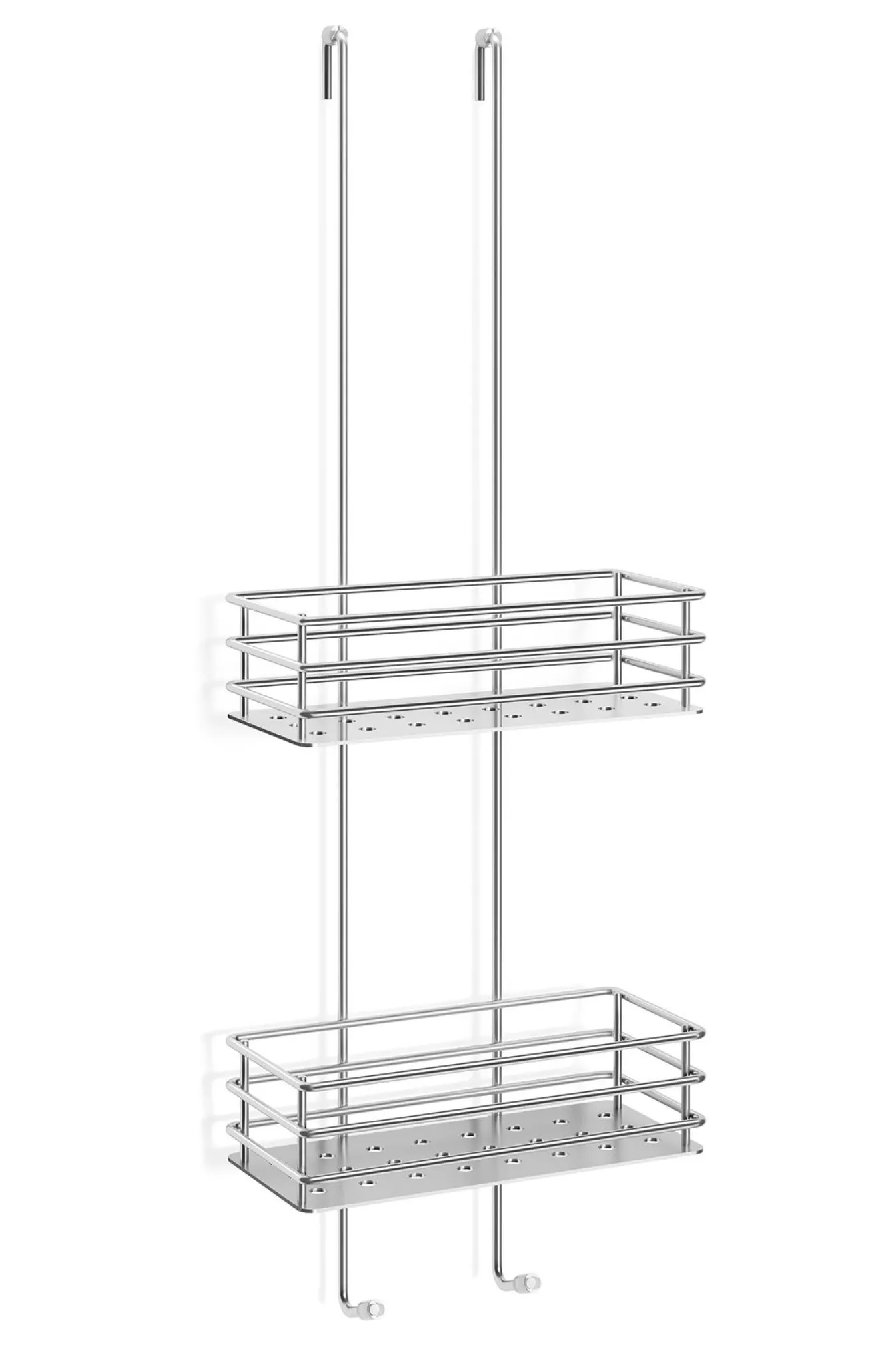 Outlet Bath & Living Zack IPARO shower basket for glass wall 40401 ( stainless steel) gloss