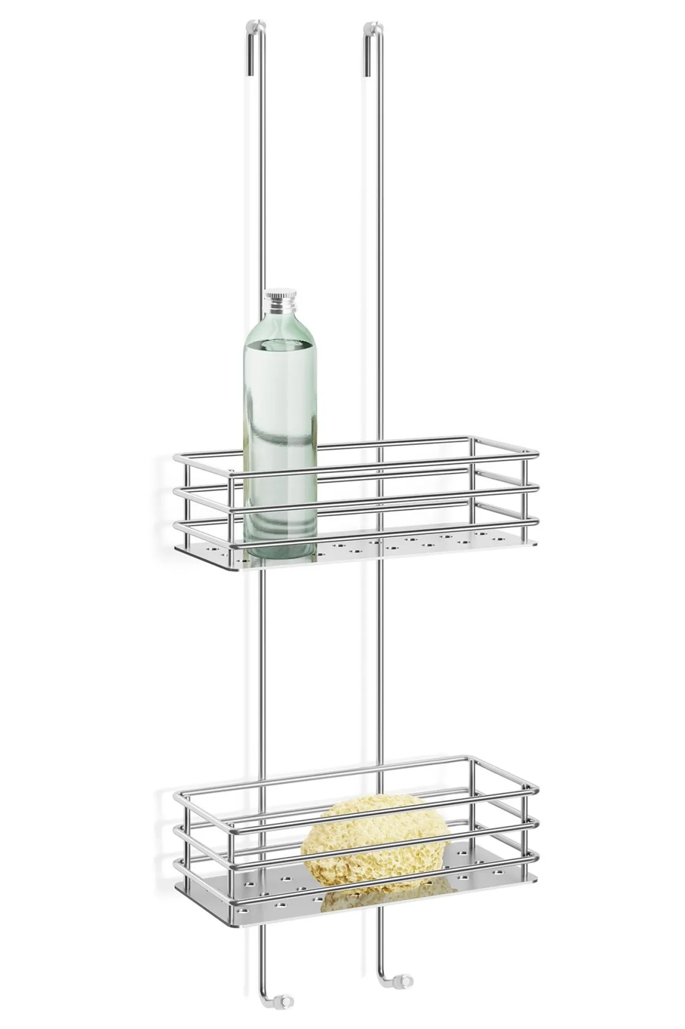 Outlet Bath & Living Zack IPARO shower basket for glass wall 40401 ( stainless steel) gloss