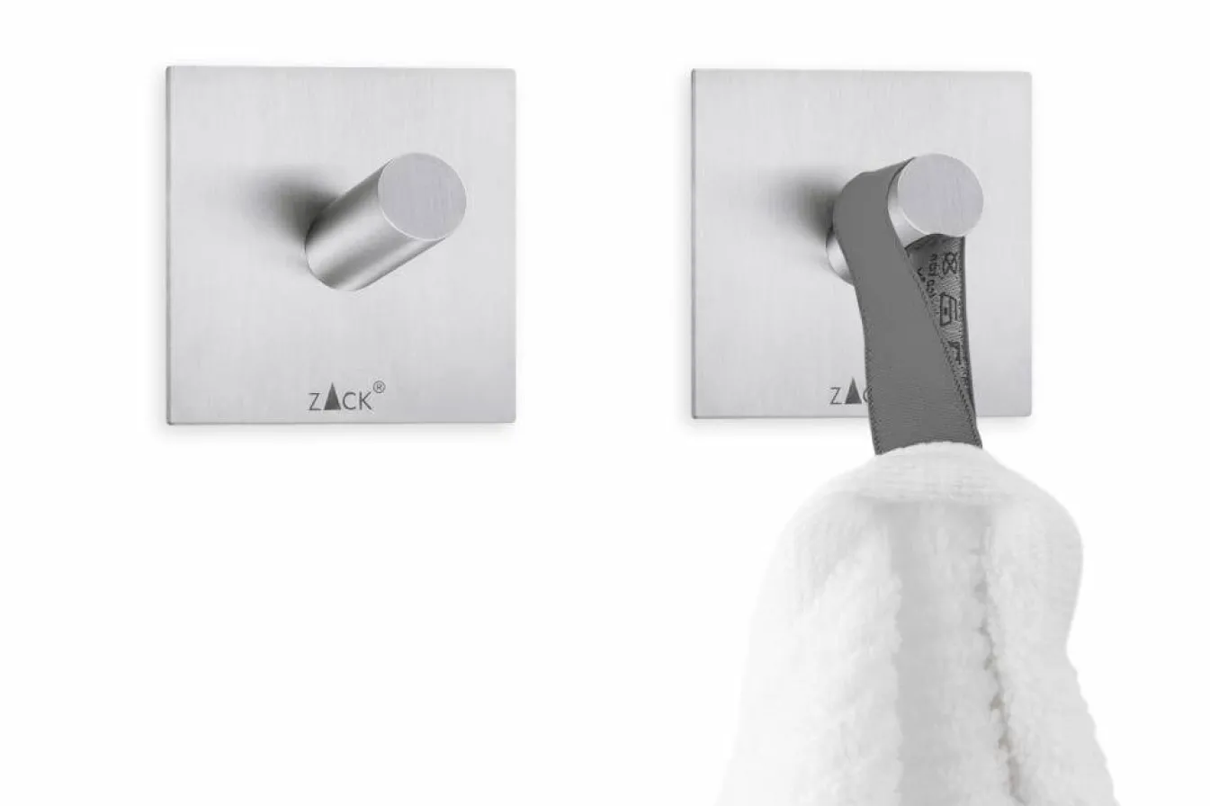 Sale Bath & Living Zack PECO towel hooks self-adhesive (set/2) 40305 (mat) matt